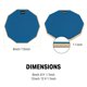 thumbnail image 5 of Drum Practice Pad Donner Silent de 8 pulgadas con baquetas azules, 5 of 8