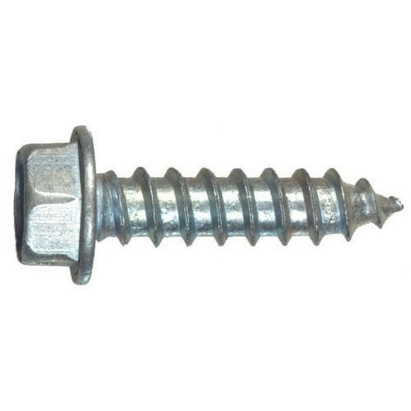 Hillman Sheet Metal Screws No. 6 X 1/2 " Hex Head/Slotted Hex Head Box 100