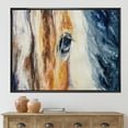 thumbnail image 2 of Designart 'Abstract Close-Up of A Beautiful Horses Eye I' Farmhouse Framed Canvas Wall Art Print, 2 of 5