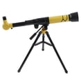 thumbnail image 5 of Telescopio astronómico para niños con trípode ajustable Telescopio portátil liviano para niños principiantes Amarillo, 5 of 5