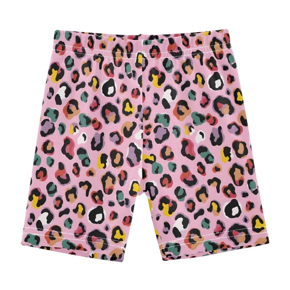 joogoo Colorful Leopard Girls Lined Shorts Bike Dance Bottoms 6T