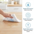 thumbnail image 4 of Unique Bargains 3pcs Microfiber Absorbent Striped Cleaning Cloths White Blue 12" x 12", 4 of 8