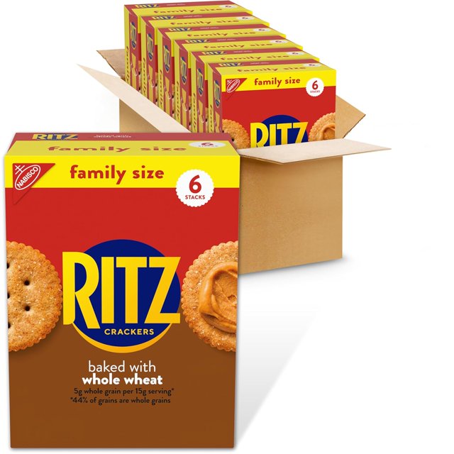 Fresh Stacks Original Crackers, Party Size, Travel Snacks, 23.7 oz (16 Multi Snack Packs)