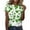 A-A, variant on St Patricks Day Shirt Women Shamrock Heart St. Patrick's Day T-Shirt Womens Casual Modern Fit Green Short Sleeve Blouse Woman Trendy Summer Tops