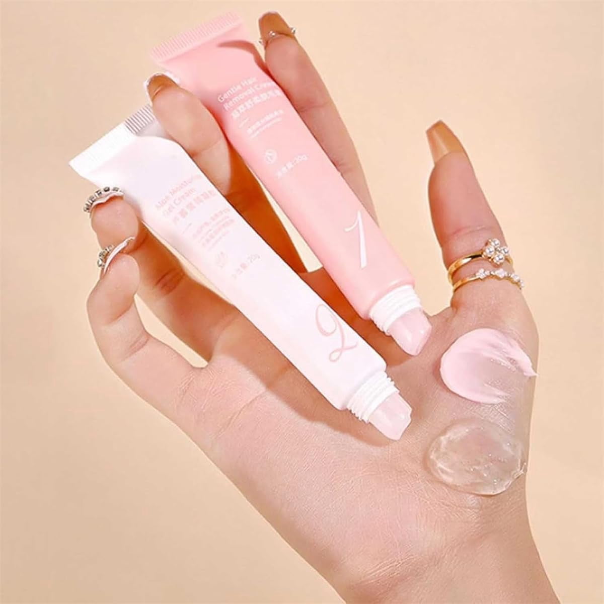 Hair Remover Cream, Facial Hair Removal for Women, Instant Hair Removal Kit （2）
