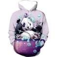 thumbnail image 3 of Sudadera con capucha con estampado 3D de panda para hombre, unisex, informal, de manga larga, de gran tamaño, chándal, 3 of 5