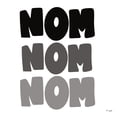 thumbnail image 2 of Jaxn Blvd. 20x20 White Modern Wood Framed Museum Art Print Titled - NOM NOM NOM, 2 of 4