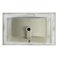 thumbnail image 4 of Miniyam 36" Ceramic Sink with Overflow, Drop in Bathroom Vessel Sink, White, 4 of 6