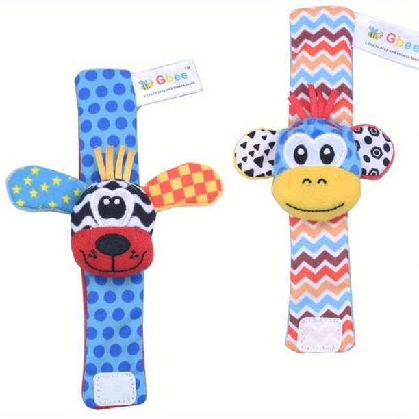 Soft Baby Wrist Rattle, And Plush Stuffed Infant Toys,Birthday Holiday Birth Present For Newborn Boy Girl Birth To 24 Months Toddler 2 To 4 Years Kids, Early Educational Toys For Newborn