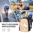 thumbnail image 4 of Hello Kitty Backpack, Large Capacity Laptop Backpack, Lightweight Multifunction Backpack, 16.5x12.5x5.5 Inch, 4 of 9