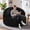Chevron Black, variant on Fulsmile 4Ft Bean Bag Chair for Adults, Large Lazy Sofa with Stuffed Memory Foam, Comfy Backrest Chair for Reading Gaming Relaxing, Plush Caramel