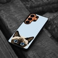 thumbnail image 4 of WIRESTER Shockproof Soft Rubber Cover Case for Samsung Galaxy S26 Ultra 6.9" 2026, Animal Siamese Kitten Cat On Pale Aqua Background, 4 of 5