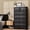 Black-H, variant on Winkalon 6 Drawer Dresser for Bedroom, Chest of Drawers Wood Storage Cabinet for Living Room,Grey