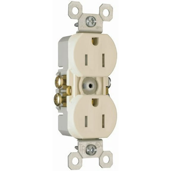 Pass and Seymour 3232TR-LA Light Almond Tamper Resistant Duplex Receptacle 15A 125V