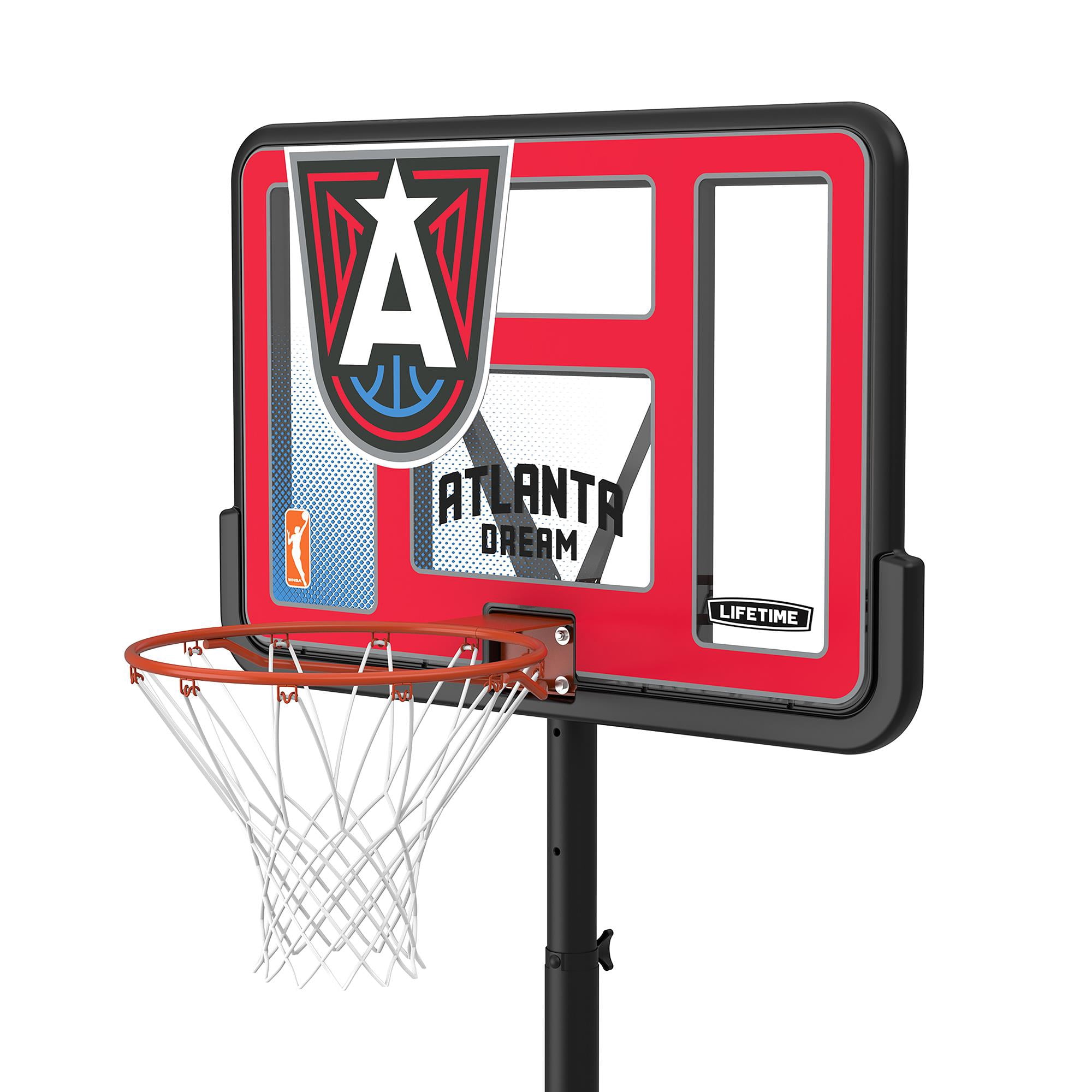 Lifetime WNBA Atlanta Dream 44" Portable Basketball Hoop with Wheels - 7.5 to 10 Ft Adjustable Height
