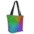thumbnail image 2 of Haiem Colorful Glitter Pattern Shoulder Bag - Durable and Spacious Tote Bag,Versatile Shopping Bag, 2 of 9