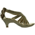 thumbnail image 4 of Forever Link Angel 41K Little Girls Rhinestone Heel Platform Dress Sandals, 4 of 4