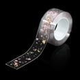 thumbnail image 3 of Huepoe Waterproof Transparent Flower Adhesive Tape, Flexible PVC Caulk Tape for Sealing Corners, Seams, Bathtub, Kitchen Countertop (118" x 1.65"), 3 of 7