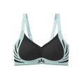 thumbnail image 4 of Sakmal High Support Womens Sports Bras Spaghetti Straps Patchwork Black Push Up Yoga Sports Bras for Women 2XL, 4 of 4
