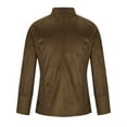 thumbnail image 4 of Father's Day Gifts,Mens Vintage Blazer Jacket Single Breasted Stylish Work Business Casual Suit Jackets Sports Coat Long Sleeve (X-Large, Brown), 4 of 4