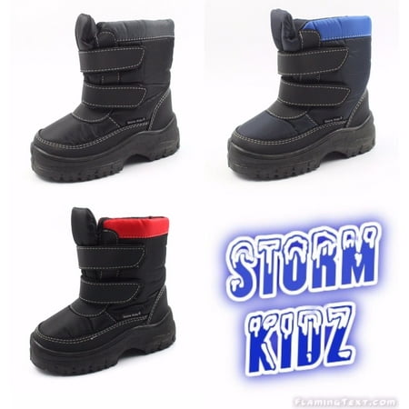 Storm Kidz Cold Weather Snow Boot (Toddler/Little Kid/Big Kid) MANY COLORS Velcro (Best Toddler Snow Boots For Wide Feet)