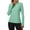 Green, variant on For Women's Active Wear: Long Sleeve 1/4 Zip Workout Top - Slim Fit Moisture Wicking Athletic Pullover, Lightweight Running Gym Shirt with Thumbholes Black L