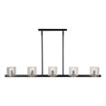 thumbnail image 1 of Salinas Collection 5-Light Island Light, Black and Brass, 1 of 1