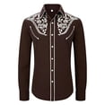 thumbnail image 3 of CAIXIA Boys Long Sleeve Chambray Shirt Western Cowboys Pearl Snap Button Down Shirts, 3 of 5