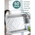 thumbnail image 3 of 60 Pack 8x6 Disposable Aluminum Pans Aluminum-Foil-Pans-Tin-Foil-Baking-Pans-Tin-Trays-Food-Containers-for-Meal-Prep-Cooking-Roasting-Heating, 3 of 7