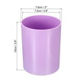 thumbnail image 2 of Uxcell Pencil Holder, Makeup Brush Holder Cup Storage Round Desktop Organizer Purple, 2 of 6