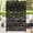 Black Leaves, variant on QinaQin 72Inch Metal Privacy Screen,Freestanding Privacy Wall Panels & Decorative Patio Dividers,Weatherproof Decorative Fence for Patio,Garden,White Louvered