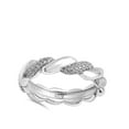 thumbnail image 4 of Eternity Twist Knot White CZ Wedding Ring .925 Sterling Silver Band Jewelry Female Size 10, 4 of 4
