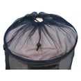 thumbnail image 2 of Redmon Pop up Mesh Hamper, Adjustable Shoulder Strap, Coin Pouch, Drawstring Closure, Navy, 2 of 3