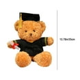 thumbnail image 3 of ​14in PhD Graduation Bear - Pink Faux Velvet Plush w/ Embroidered Regalia, Collectible Scholar Gift Set (Gown, Cap, Diploma, 6+ Safe)​​ Yellow, 3 of 8