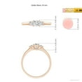 thumbnail image 4 of ANGARA Natural 0.26 Ct. Diamond Classic Engagement Ring in 14K Rose Gold for Women (Ring Size: 4), 4 of 9