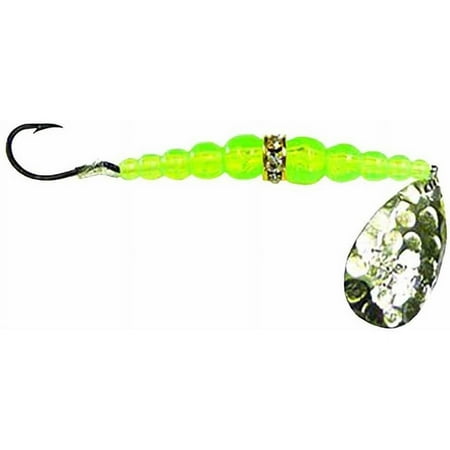 Mack s Lure Wedding Ring #6 Hammered Nickel/Florescent Chartreuse Spinnerbaits