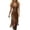 a-4Brown2, variant on Womens Solid Color U Neck Sleeveless Midi Dress With Front Zipper Fringe Hem Bodycon Fit For Festival Casual Summer Outings Leisure Dress