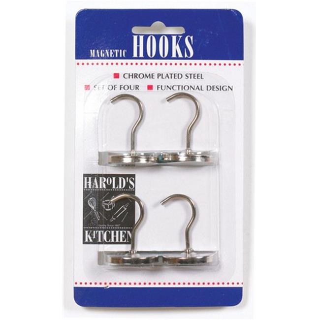 Harolds Kitchen 43103 Magnetic Hooks44; Pack of 4