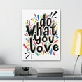 thumbnail image 3 of Inspirational Wall Art Do What You Love Motivation Wall Decor for Home Office Gym Inspiring Success Quote Print Ready to Hang Unframed, 3 of 18
