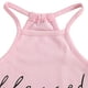 thumbnail image 5 of Guardurnaity Trajes de bebé Trajes de chaleco de niña infantil Pantalones cortos de bebé Traje de ropa de verano para niños pequeños conjuntos de ropa Rosado 120cm, 5 of 6