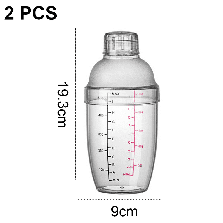 SUPTREE Glass Cocktail Shakers Bottle and Strainer - Professional Grade  Mixed Drink Shaker Cup Martini Shaker 650ml