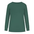 thumbnail image 5 of Aloohaidyvio Tops and Blouses ,Women Long Sleeves Sweatshirt Casual Shirts Round Neck Pullover Loose Tunic Tops, 5 of 6