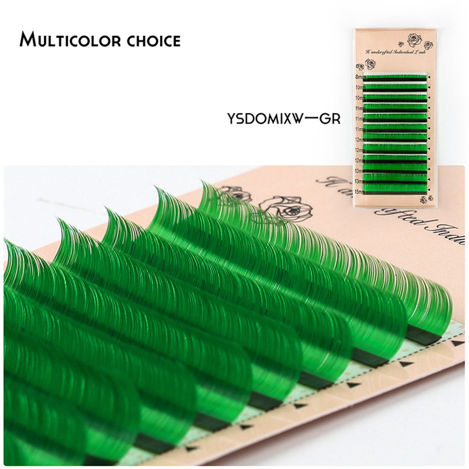 Pads for Tint 25mm Lashes Eyelash Extensions 3d Eyelashes 20mm Anime Eyelashes Lashes Color Eyelashes with Color on The End Lashes Pack Natural Look Medium Got to Be Glued Self False