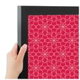 thumbnail image 4 of PinPix ArtToFrames 18x22 Custom Cork Bulletin Board Floral Hot Pink   Poster Board Has a Fabric Style Canvas Finish, Framed in Satin Black (PinPix-550), 4 of 6