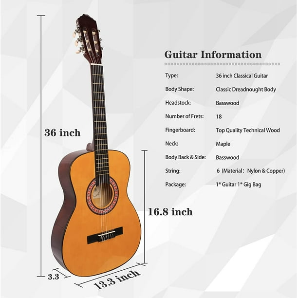 Guitare 30 pouces guitare cliquable 1/2 taille guitare pour enfants  Convient aux débutants, aux enfants et aux adolescents pour jouer 
