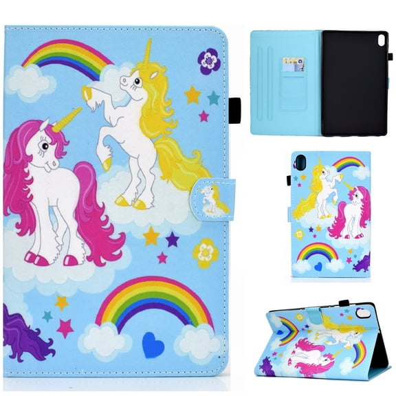 Mantto iPad 10th Generation Case 10.9", Cute Patterned Slim Multi-Angle Viewing Folio Magnetic Stand Wallet Card Slot with Auto Sleep Wake Smart Cover for 10.9” iPad 10th Gen 2022, Horse