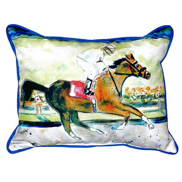 Betsy Drake HJ055 16 x 20 Po Cheval de Course Grand Oreiller Intérieur et Extérieur