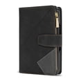 thumbnail image 2 of SaniMore for Google Pixel Fold Case with Card Slot, for Samsung Z Fold 5 [Zipper Pocket] Line Stitching Wallet Stand PU Leather Folio Flip Kickstand + Hand Strap Protective Shell, Black, 2 of 8