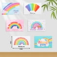 thumbnail image 7 of sixwipe 18 Pack Teacher Appreciation Gifts Set, Rainbow Style 4x6 inch Thank You Cards Bulk with Envelopes and Keyrings for Teacher Birthday Gifts, Back To School, Women, Men, 7 of 7