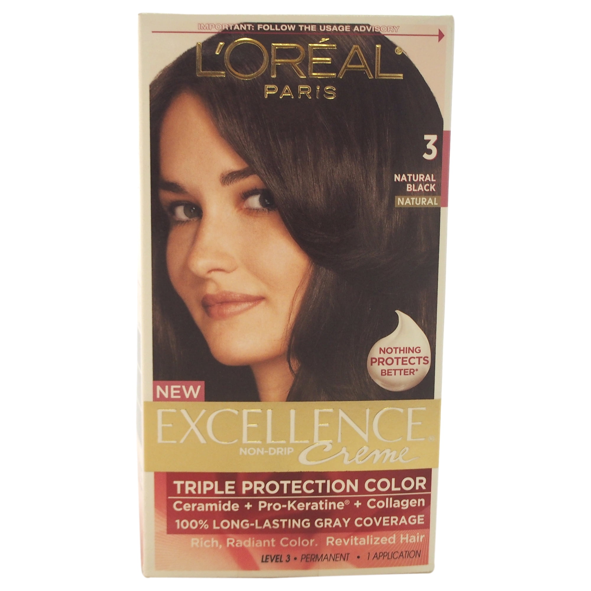 Excellence Creme Triple Protection Color 3 Natural Black